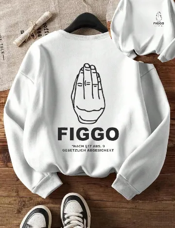 Bluza Oversize SHEIN, alb