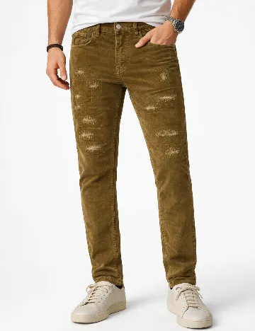 Pantaloni Zara, kaki