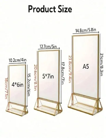 Set rame foto 3 bucati SHEIN, transparent
