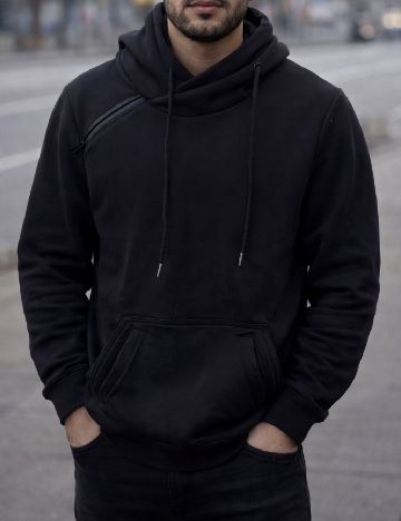 Hanorac Bershka, negru