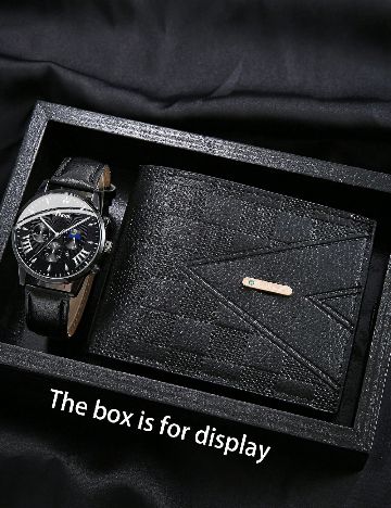 Set portofel si ceas SHEIN, negru