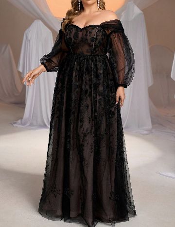 Rochie lunga SHEIN CURVE, negru