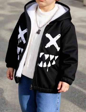 Hanorac Shein Kids, negru