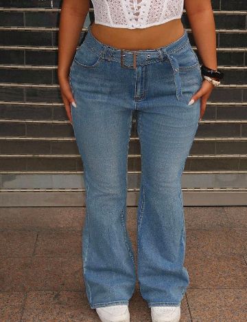 Blugi SHEIN CURVE, albastru