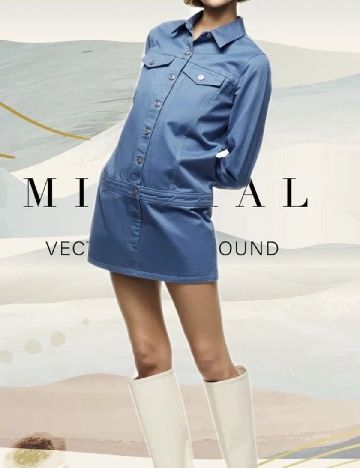 Rochie scurta Zara, albastru