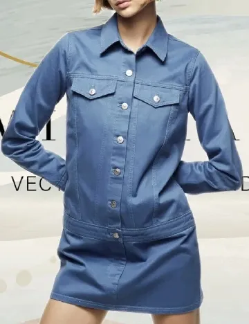 Rochie scurta Zara, albastru