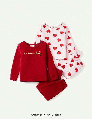 Set pijamale Shein Kids, mix culori