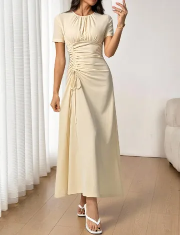 Rochie lunga SHEIN, crem