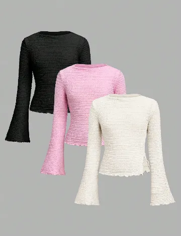 Set bluze Shein Kids, mix culori