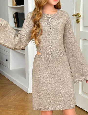 Rochie Shein Kids, maro deschis