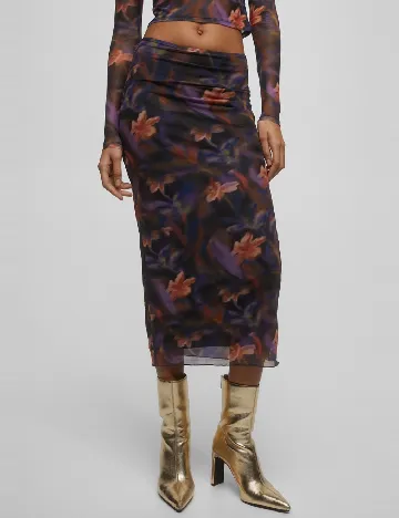 Fusta Pull&Bear, mix culori