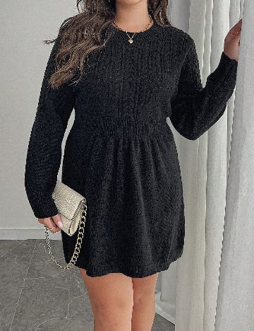 Rochie scurta SHEIN CURVE, negru