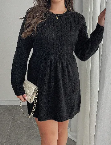 Rochie scurta SHEIN CURVE, negru