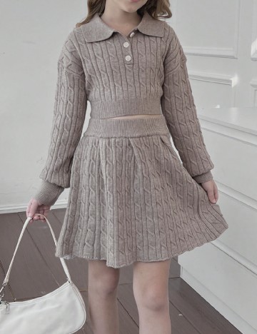 Compleu Shein Kids, bej