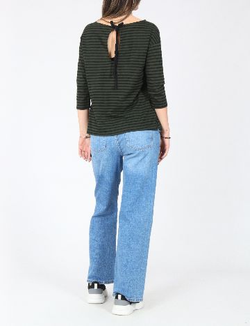 Bluza Zara, verde/negru