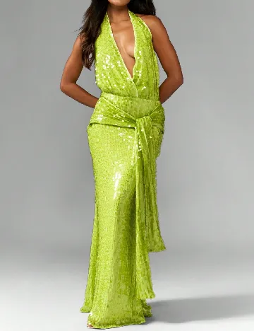 Rochie lunga Missguided, verde