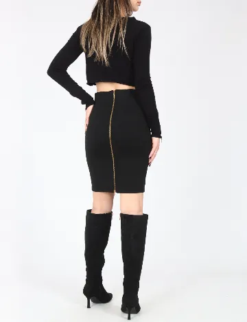 Fusta Bershka, negru