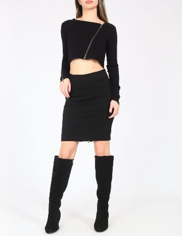 Fusta Bershka, negru