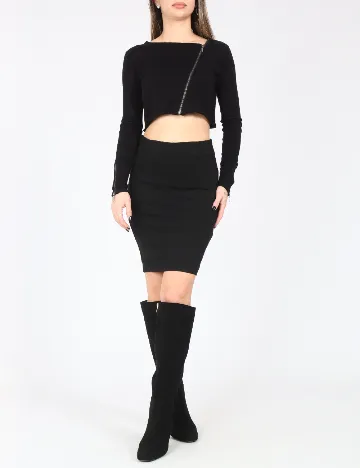 Fusta Bershka, negru