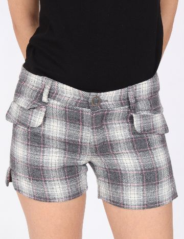 Pantaloni scurti Zara, gri/roz