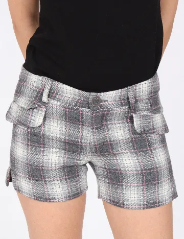 Pantaloni scurti Zara, gri/roz