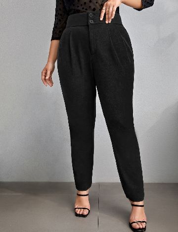 Pantaloni SHEIN CURVE, negru