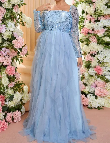 Rochie lunga SHEIN CURVE, albastru