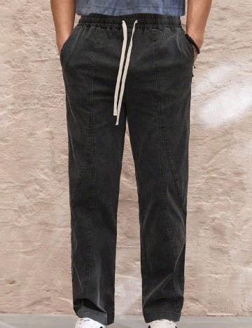 Pantaloni SHEIN, gri inchis