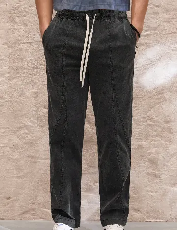 Pantaloni SHEIN, gri inchis