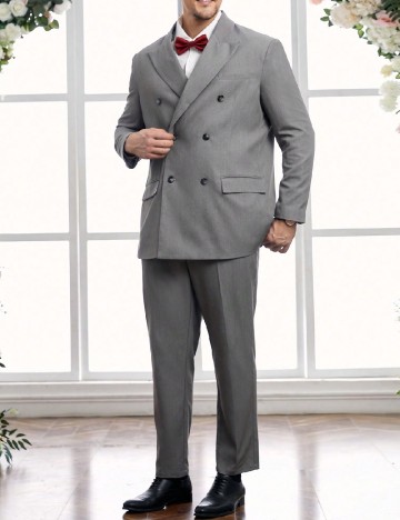 Costum SHEIN Plus Size Men, gri