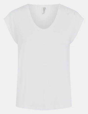 Tricou Pieces, alb