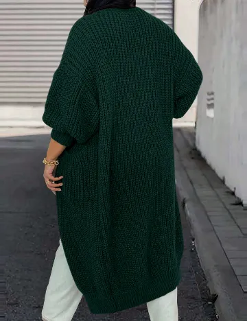 Cardigan SHEIN CURVE, verde