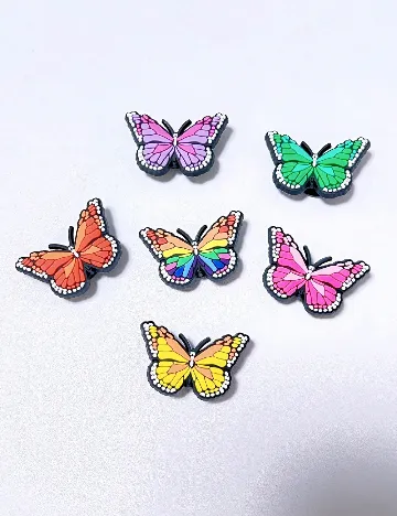 Set charmuri pentru saboti 6 bucati SHEIN, mix culori