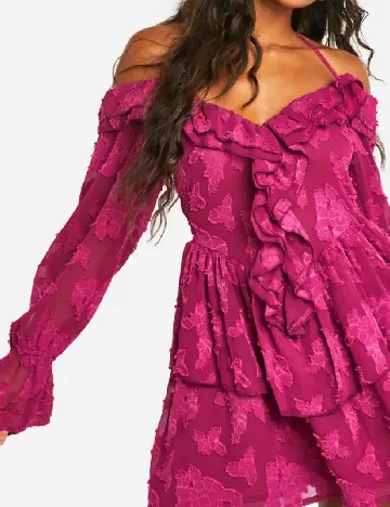 Rochie scurta Boohoo, roz