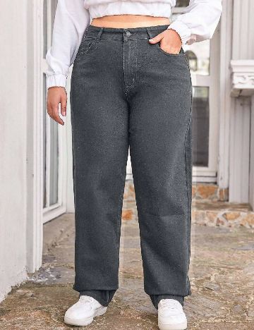 Blugi SHEIN CURVE, gri inchis