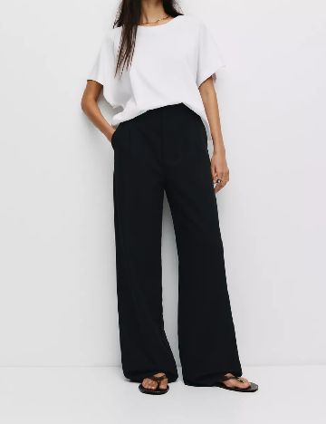 Pantaloni Pull&Bear, negru