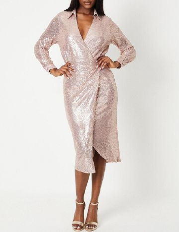 Rochie medie Coast, roz