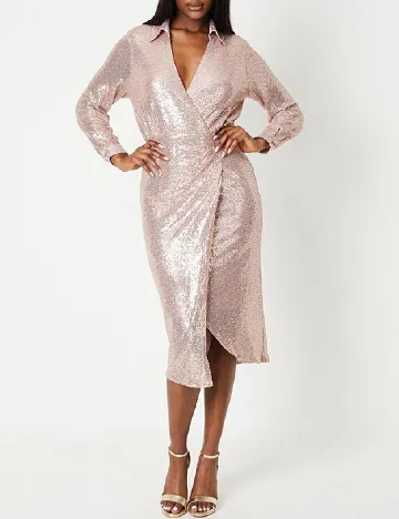 Rochie medie Coast, roz