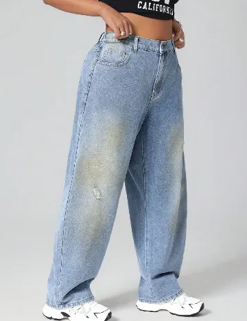 Blugi SHEIN CURVE, albastru