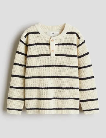 Bluza H&M, bej/negru