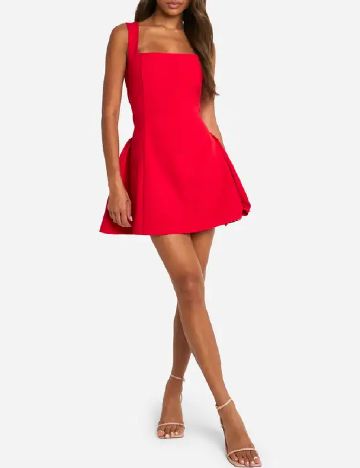 Rochie scurta Boohoo, rosu