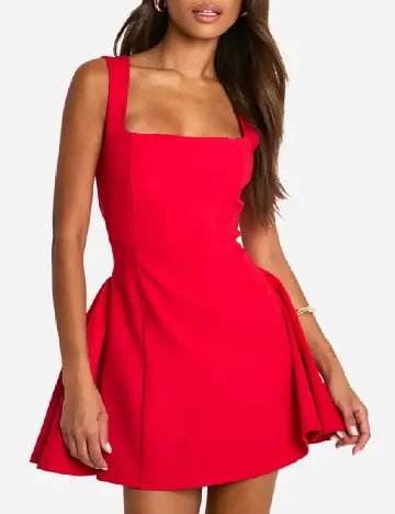 Rochie scurta Boohoo, rosu