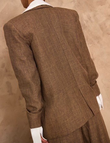 Sacou Oversize PrettyLittleThing, maro