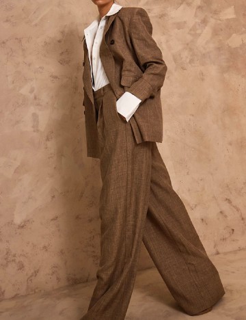 Sacou Oversize PrettyLittleThing, maro