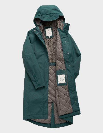 Geaca impermeabila Seasalt Cornwall, verde inchis