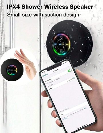 Mini boxa portabila cu ventuza SHEIN, negru