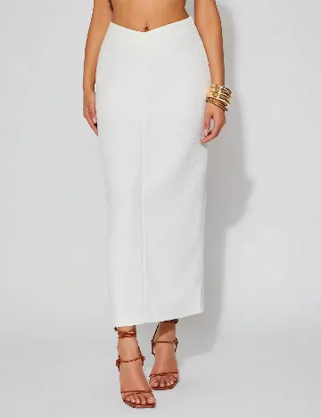 Fusta SHEIN, alb
