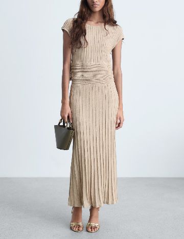 Rochie lunga Mango, bej