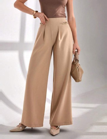 Pantaloni SHEIN, maro