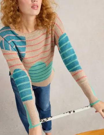 Bluza White Stuff, mix culori